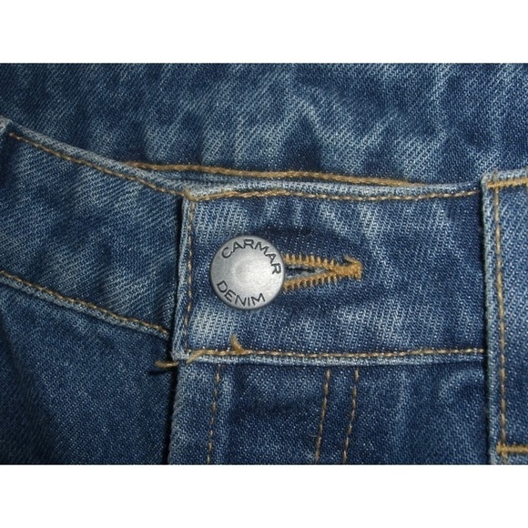 Carmar Los Angeles Jeans LF Destroyed Holes Distressed Button Fly Short Grunge - Picture 3 of 7